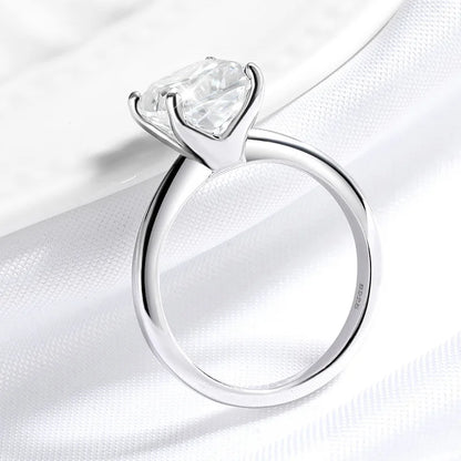 1CT 2CT 3CT 3.5CT 5CT Cushion Cut Moissanite Rings for Women Pass Diamond Test 925 Sterling Silver Wedding Band Wholesale