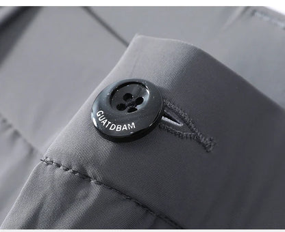 Summer New Stretch Soft Suit Pants Men Thin Fashion Business Elastic Waist Korean Slim Brand Clothes Casual Formal Trousers Male