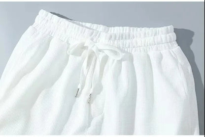 Fashionable casual men's sports suit short-sleeved T-shirt and outdoor summer sports shorts two-piece set daily casual