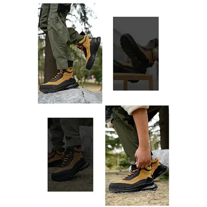 Anti Splash Water Safety Shoes Men Wear Resistant Work Boots Steel Toe Shoes Puncture-Proof Protective Shoes Security Sneakers