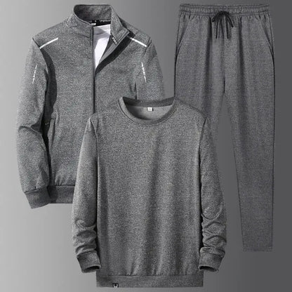 8XL Men's Tracksuits Unisex Jogging Suit Fashion Brand 3 Pieces Set Tracksuit Mens Spring Autumn Fashion Hoodies Sweatpants