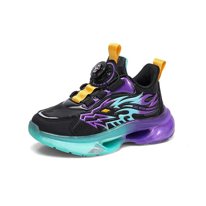 Boys leather lightweight winter sports shoes children's basketball running shoes spring and autumn new rubber soles