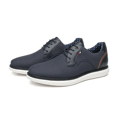 2025 Spring/Summer New Men Shoes Comfy Luxury Brand Men Casual Shoes Lace Up Business Style Dress Shoes BHKH Men Shoes
