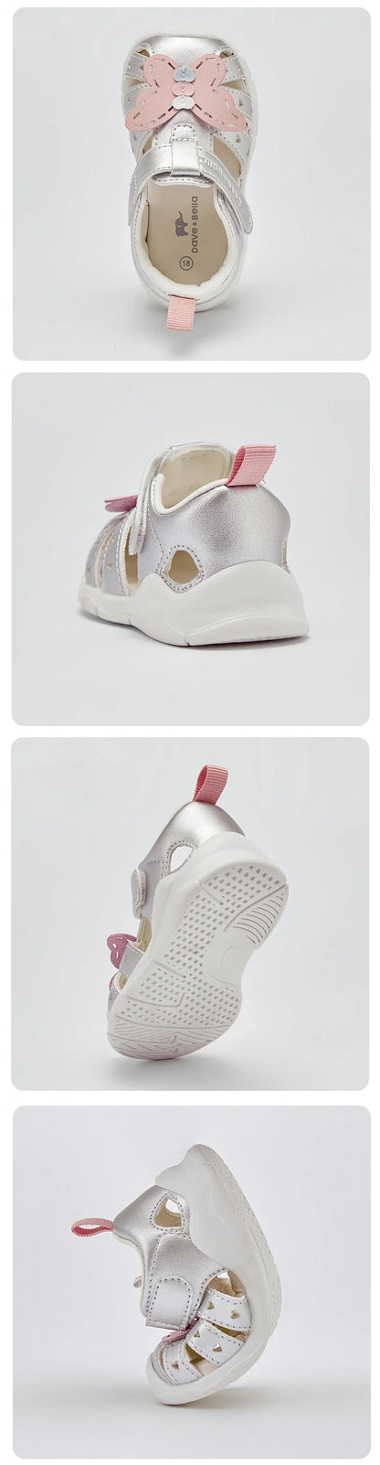 Toddler Sandals Summer Baby Girls Casual Shoes First Walkers Cool Fashion Sweet Butterfly Outdoors Sandal DB2221277-A