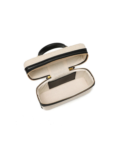Fashionable versatile box bag brown one shoulder trendy hand-held hard fashionable small square bag