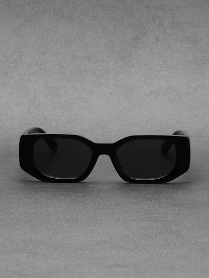 black classic retro designer branded concave irregular thick frame men women fashion sunglasses