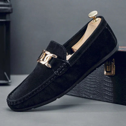 Fashion Suede Men Casual Shoes  Breathable Comfort Slip-on Mens Driving Shoes Luxury Brand Men Loafers Mens Lazy Shoes Moccasin
