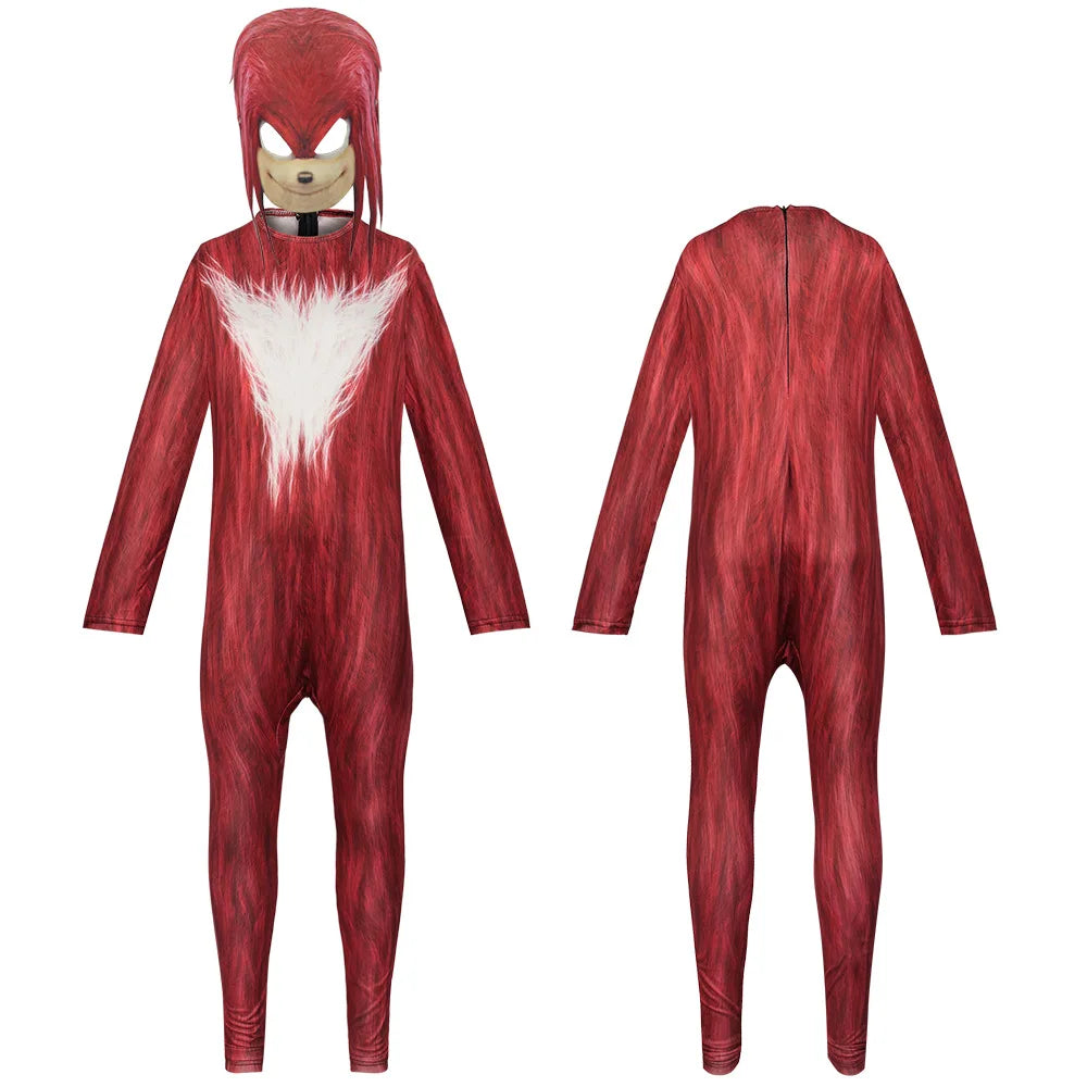 Jumpsuit Cosplay Halloween Children Party Carnival Anime Game Clothes With Mask