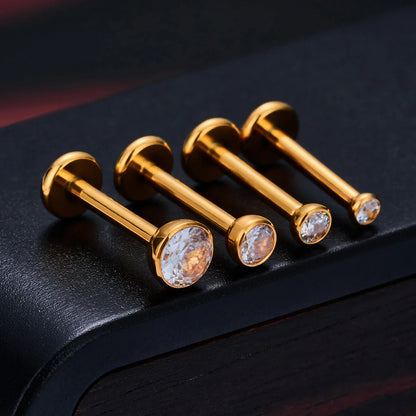 10/50PCS G23 Titanium Internal Thread Cup Shaped Ear Cartilage Nail Simple And Fashionable Perforated Jewelry Ear Nail Lip Nail