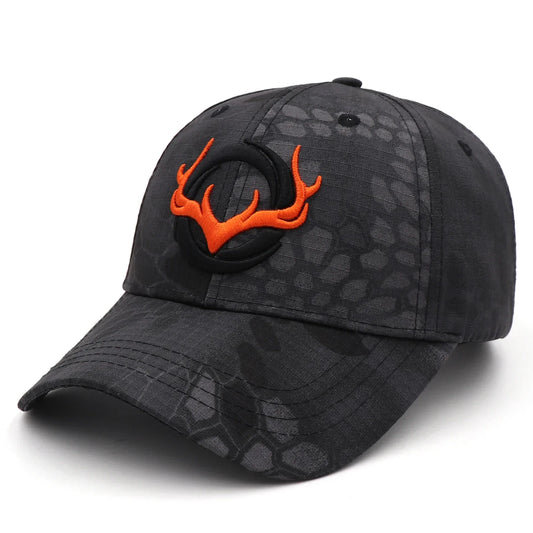 Baseball Cap Fishing Caps Men Outdoor Hunting Camouflage Jungle Hat 3D Deer Embroidery