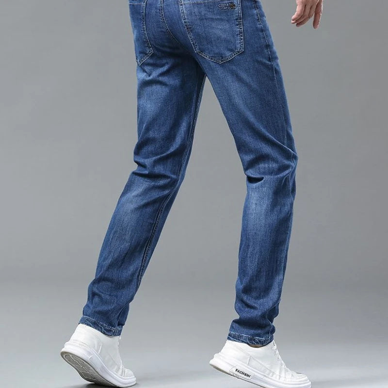Men's New Fashion Business Jeans for Autumn and Winter  Classic Style Casual Stretch Slim Jeans  Men's Brand Jeans Jeans Pants