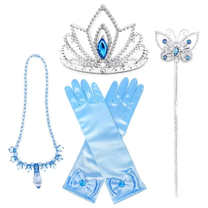 Cinderella Princess Cosplay Dress for Girl Kids Ball Gown Sequin Carnival TUTU Puff Mesh Clothing for Birthday Gift Purim Dress