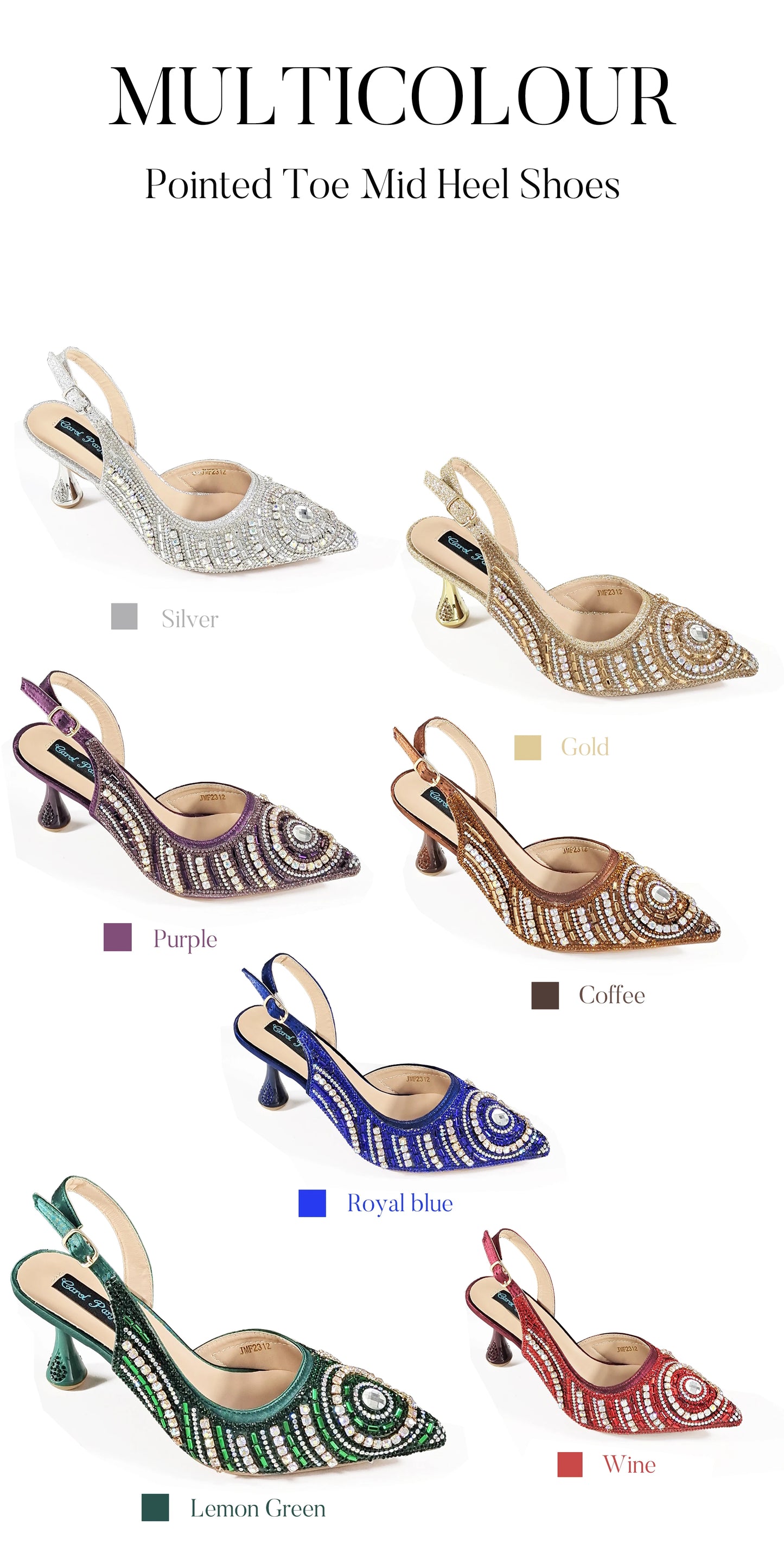 Elegant Nigerian Women's Royal Blue Only Shoes or with Rhinestone Handbag Set - Italian Design for Weddings