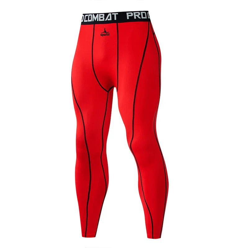 Men Bodybuilding longs Pants Fitness Compression Leggings Train Workout Outfit Male Muscle Alive Elastic Skinny Tights
