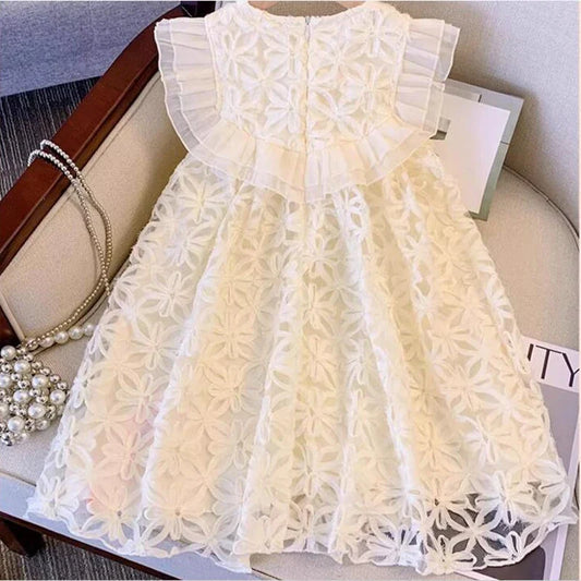 Dress Girls Prom Tutu Dress Sleeveless Teen Kids Princess Dress Summer Party Lolita Dress For 2-10 Years
