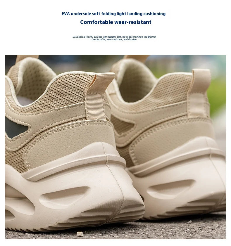 Breathable Men Work Shoes Indestructible Safety Shoes Lightweight Protective Sneakers Safety Steel Toe Shoes Men Puncture-Proof
