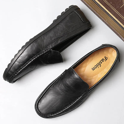 Genuine Leather Men Shoes Casual Luxury Brand Men Loafers Italian Moccasins Breathable Slip on Men Driving Shoes Chaussure Homme