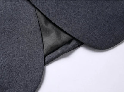 Men's Solid Color Business Suit Fashion Banquet Wedding Trend Groom Best Man Single 3/2/1