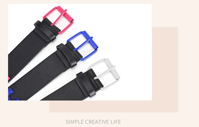 Width 3.8cm Hip-hop Punk Women's Belt Fashion Trend All-match Jeans Accessories Girdle Music Festival Y2k Girl Pu Waistband