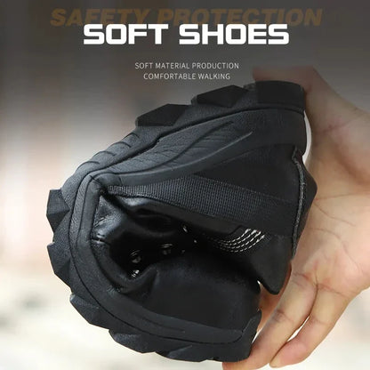 Safety Shoes Men Lightweight Sneaker Steel Toe Cap Shoes Anti-smash Puncture-Proof Work Safety Shoes Protective Boots Work Shoes