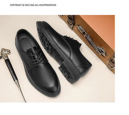 Men Formal Leather Shoes Oxford Shoes Mens Dress Shoe Black Pointed Toe Men Loafers Party Office Business Casual Shoes for Men