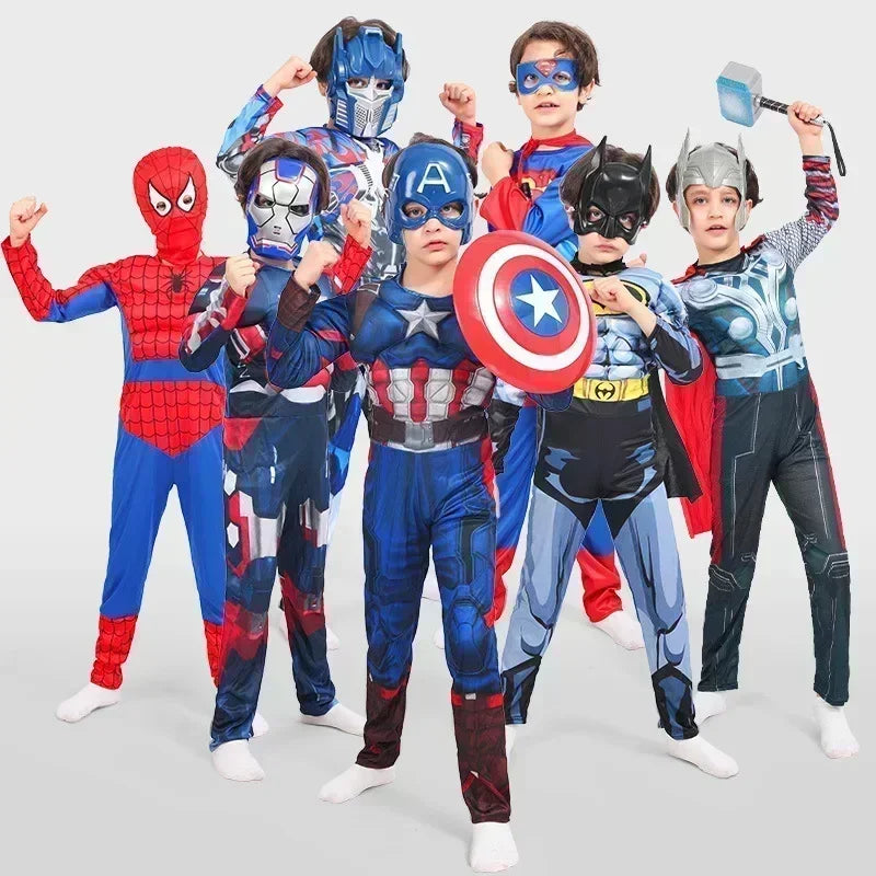 Children The Avengers Tv Movies Anime Cosplay Halloween Costume Iron Man SpiderMan Christmas Cos Marvel Kids Birthday Gifts