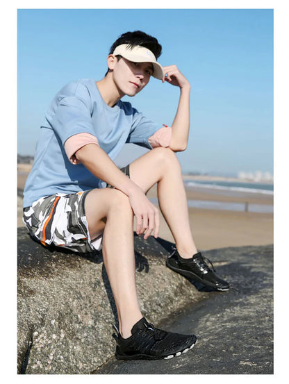 Men Women Barefoot Outdoor Aqua Shoes Couple Quick-drying Wading Beach Swimming Fitness Cycling Sports Water Sneakers
