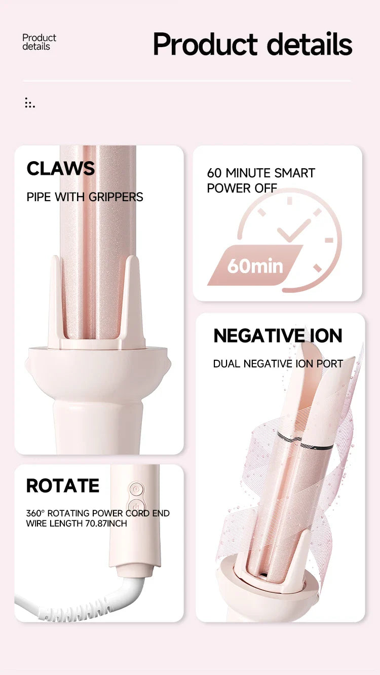 Automatic Hair Curler 32mm Auto Rotating Ceramic Hair Roller Professional Curling Iron Stick 40mm Curling Wand Hair Waver gift