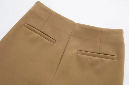 Women Fashion Pareo Style Asymmetric Shorts Skirts Vintage High Waist Side Zipper Female Skort Mujer