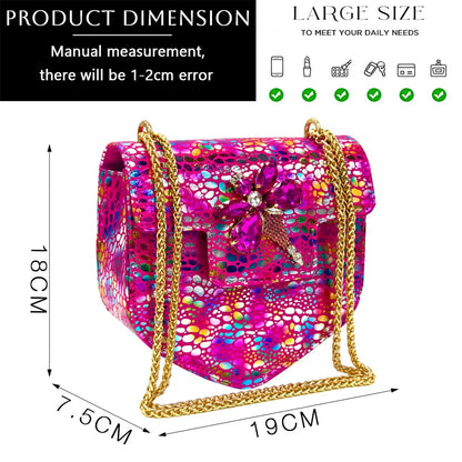 Italian Design Luxury Women's Shoes And Clutch Green Full Diamond Decoration Metal Closure Bag for Party