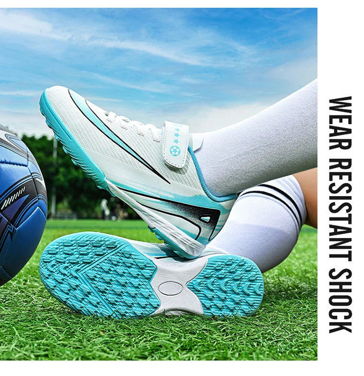 New Men Kids Soccer Shoes Cleats Ultralight Non-Slip Grass Adult Professional Football Boots Boys Training Shoes Drop Shipping