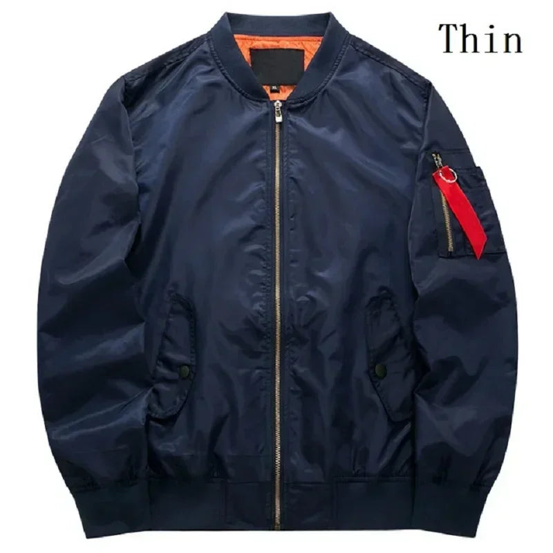 2025 New Jacket Mens Autumn and Winter Thickened Outdoor Baseball Suit Windproof Coat Men Casual Camping Lightweight Windbreaker