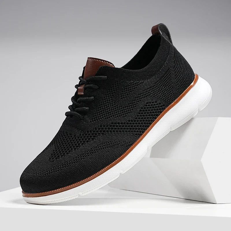 Large Size Comfortable Men's Shoes Light Fashion Casual Sports Shoes Breathable Flying Mesh Top Loafers