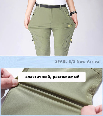 Lightweight Fishing Pants Stretch Waterproof Tactical Pants Men XL-5XL Summer Quick Dry Hiking Pants Men Zipper Pockets Trousers