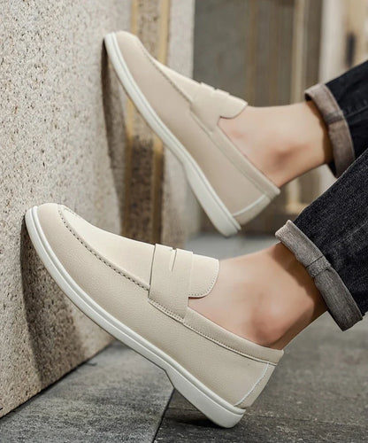 New British style breathable men's loafers fashion youth casual single shoes driving shoes
