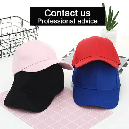 Custom DIY Baseball Caps For Men Woman Hat Custom Logo Men's cap Print Text Design Trucker velcro Hat designer cap men