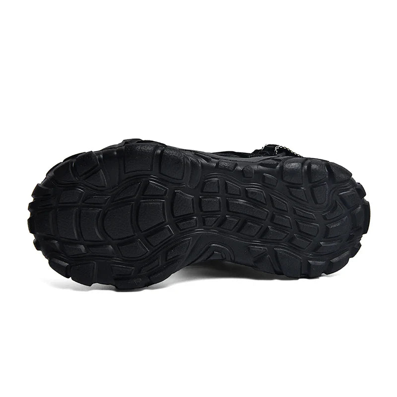 Kids Closed-Toe Sandals, Non-Slip Breathable Outdoor Sport Sandals for Boys, Adjustable Strap Hiking Beach Shoes for Summer