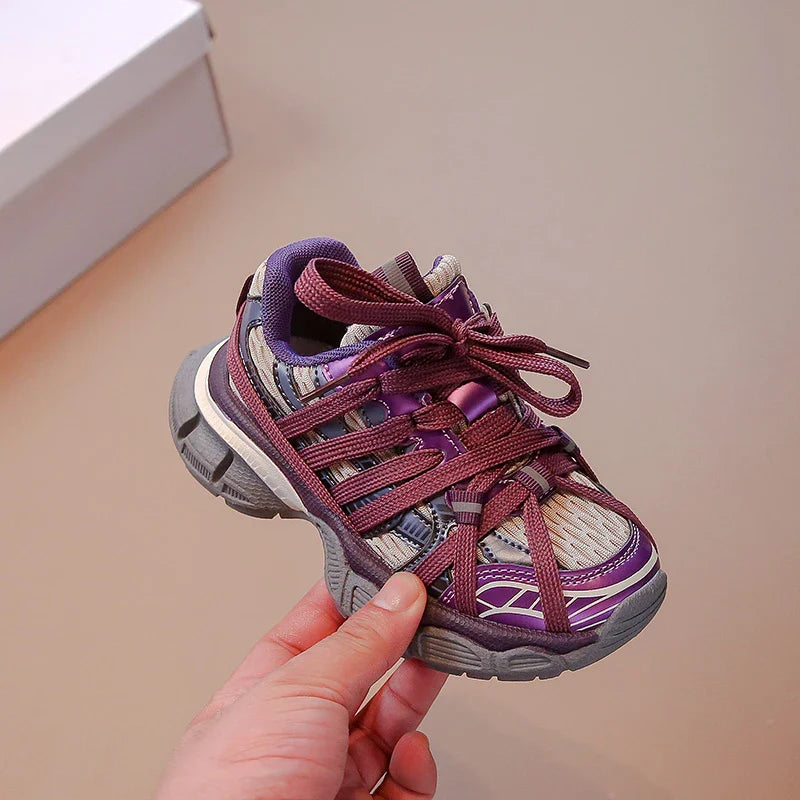 Girl's Sneakers Breathable Versatile Basketball Sneakers for Children Fashion Spring Autumn Kids Causal Boys School Sports Shoes