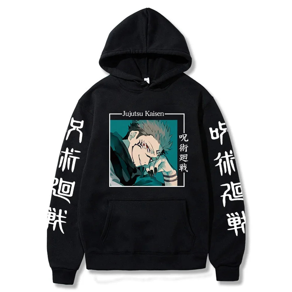 hoodies for man 3D Anime Satoru Gojo Printing Hooded Men Women Hoodies Prevalent Harajuku Manga Unisex Sweatshirt Men's clothing