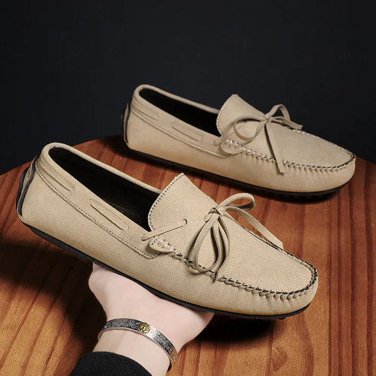 Trend Suede Men Casual Shoes Breathable Comfort Slip-on Mens Driving Shoes Fashion Men Lazy Shoes Luxury Brand Loafers Moccasins