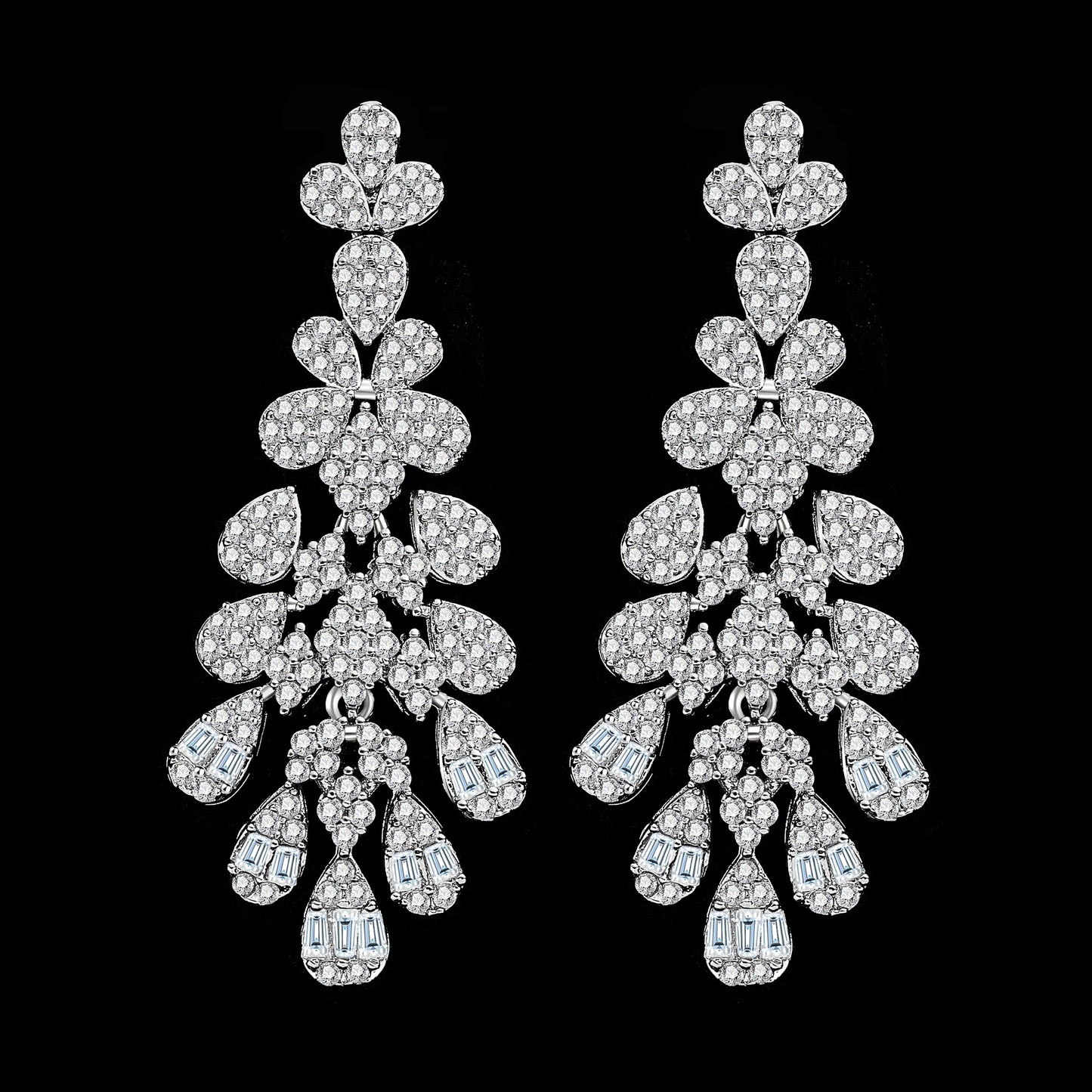 2024 New 4-piece Bride Zirconia Full Set Women's Party Jewelry Set Luxury Dubai Nigeria CZ Crystal Wedding Jewelry Set