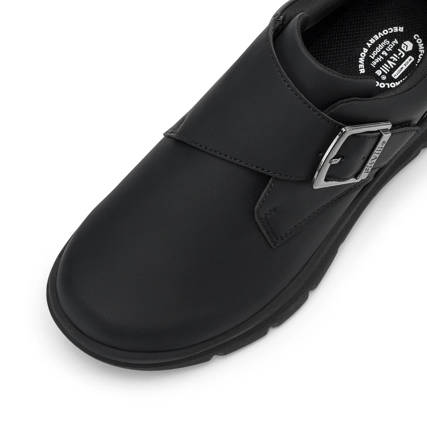 Sapatos masculinos de couro, sapatos largos para pés inchados, sapatos masculinos diabéticos para caminhada, para negócios e caminhadas ao ar livre