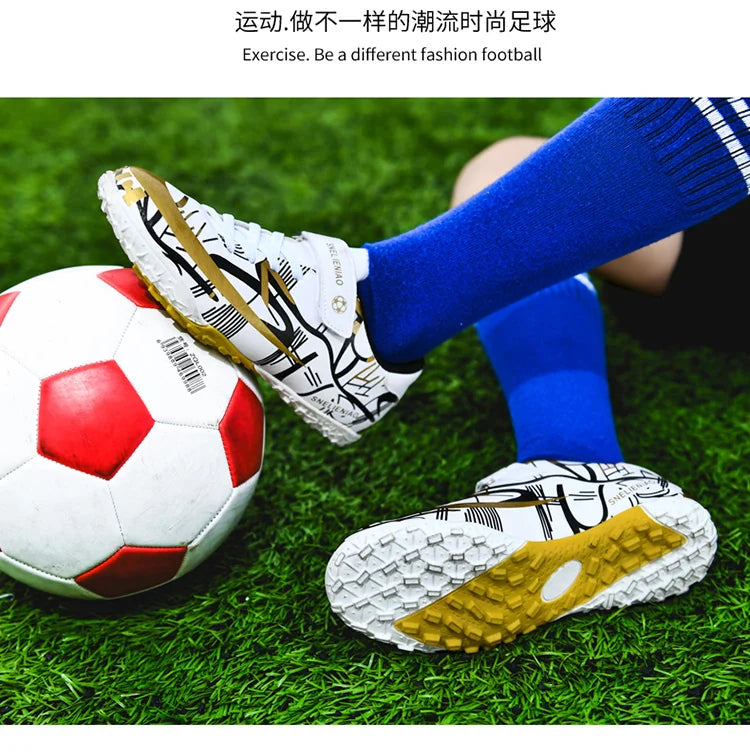 Hot TF/AG Kids Football Shoes Original Child Soccer Shoes Indoor Training Football Field Boots Children‘s Soccer Cleats Sneaker