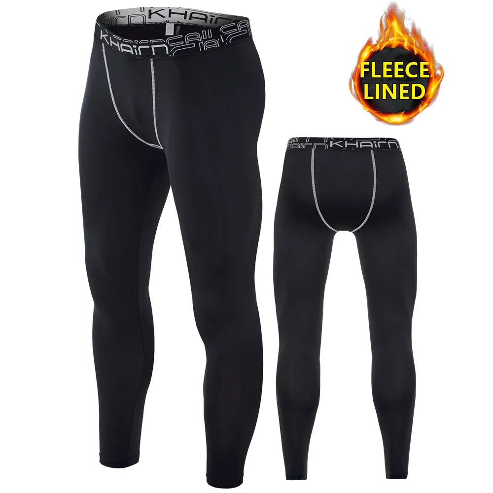 Men's compression sports pants fast drying fitness sports pants running tight pants training tight pants black red gray line