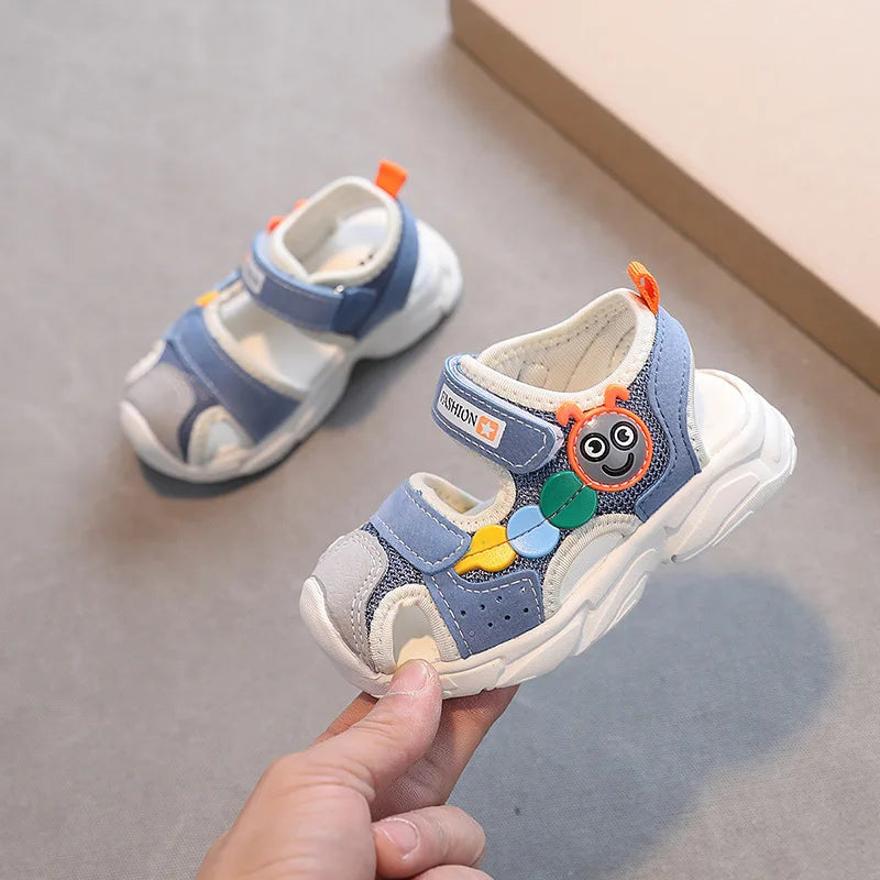 2026 Summer Girls Kids Sandals Soft Comfortable Closed Toe Protective Sandals,Cartoon Colorful Cute Shoes Kids Summer Boys Girls