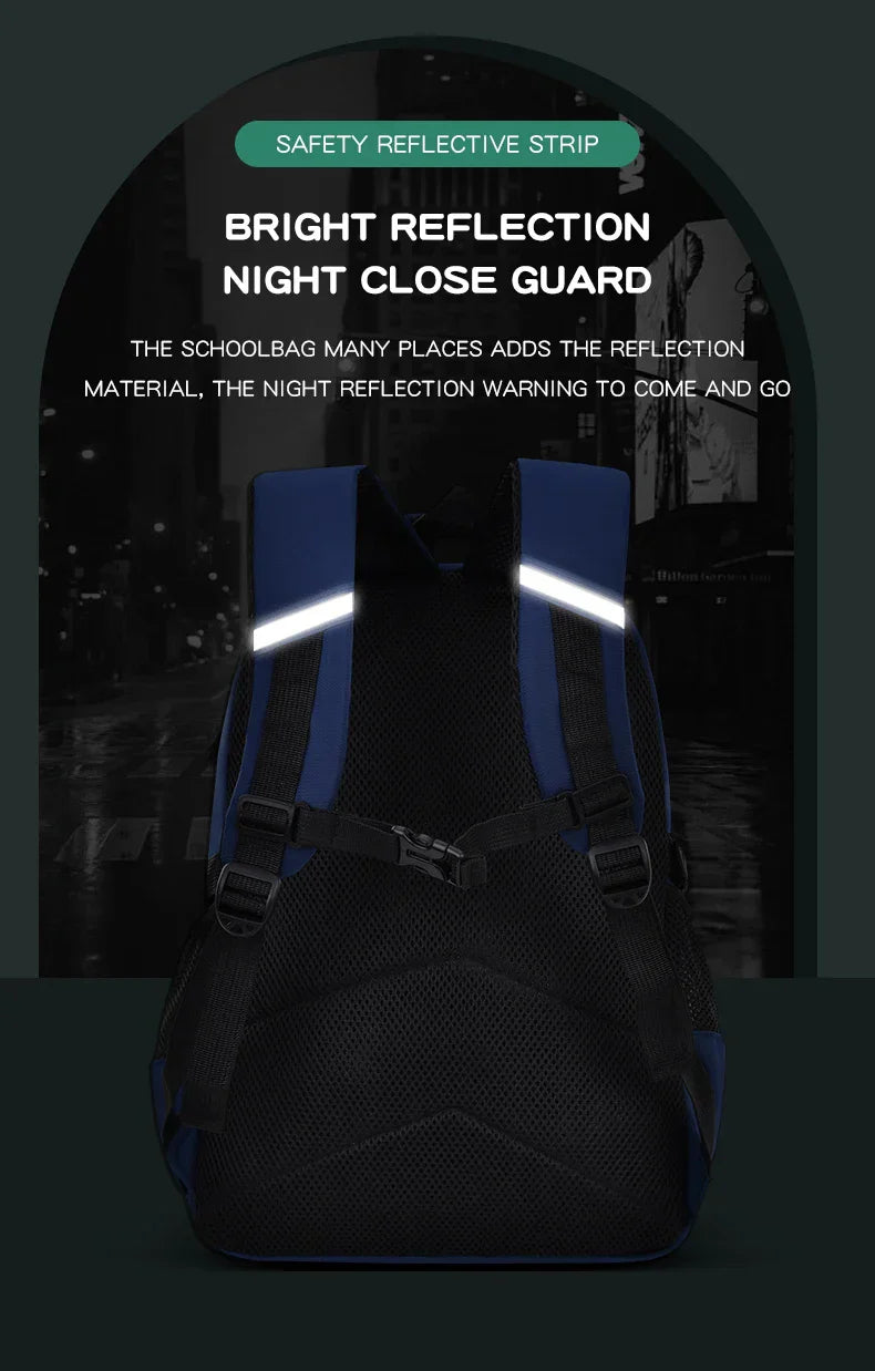 Elementary School Students Schoolbag Boys 1,2,3,4,5,6 Grades 6-12 Years Old Astronaut Shoulder Baglaptop Backpack Waterproof WEA