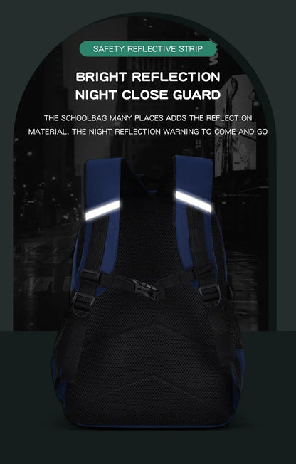 Elementary School Students Schoolbag Boys 1,2,3,4,5,6 Grades 6-12 Years Old Astronaut Shoulder Baglaptop Backpack Waterproof WEA