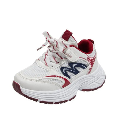 2026 Spring Autumn Children Chunky Mesh Sneakers Toddlers Boys Girls Casual Sports Shoes Patchwork School Kids Basketball Shoes