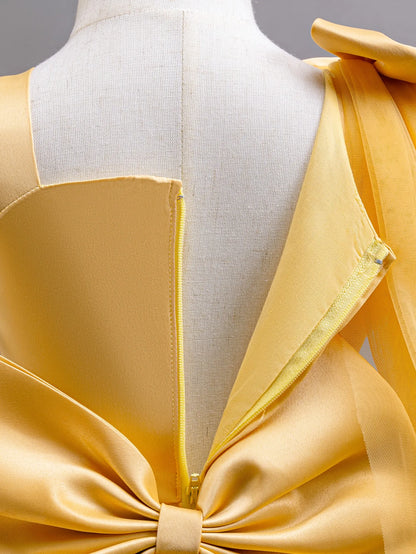 KLFLGD Novos vestidos de festa de verão para meninas vestido de festa elegante para casamento de floristas vestido de cauda de tule rosa para meninas de 2 a 6 anos