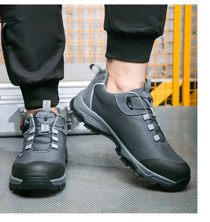 Labor Protection Shoes Anti Smashing AntiStabbingAnti Slip Protection Steel ToeShoes Wear-resistantShoes Men's Safety Work Shoes